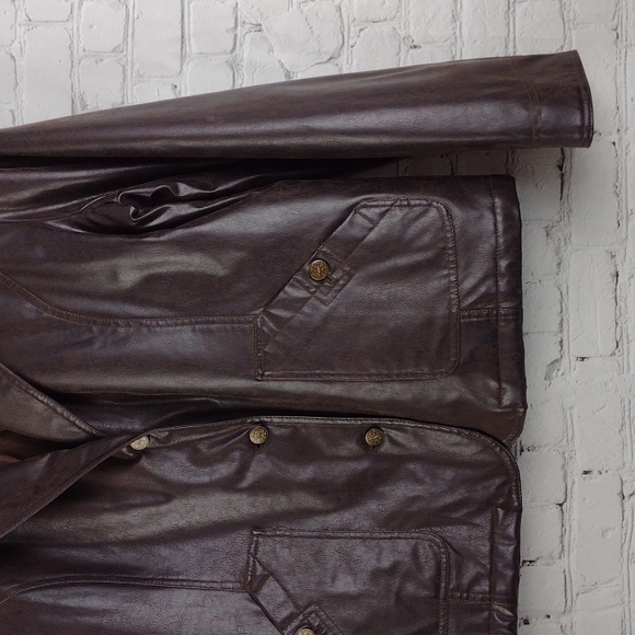 Sold Maurices Faux Leather Jacket XXL Button - Picture 4 of 10